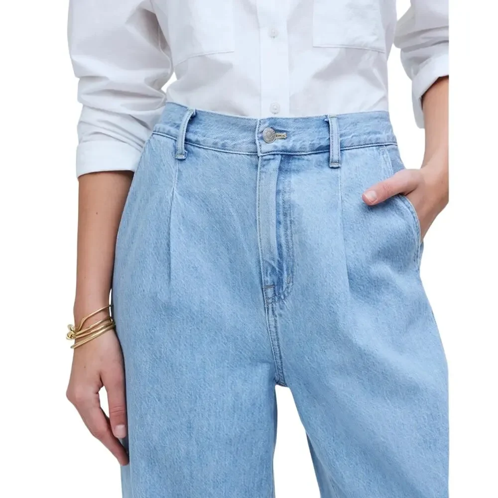 Madewell HARLOW Wide Leg/High Rise Jeans - Picture 4 of 13